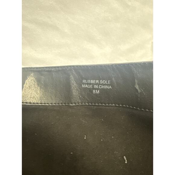 Ann Taylor Black Knee High Wedge Boots Women Sz 8 M - Picture 13 of 16